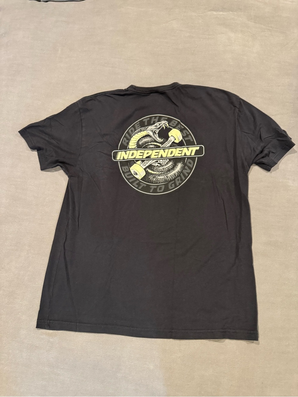Independent Truck Company. Black Crewneck Graphic Men’s T-Shirt